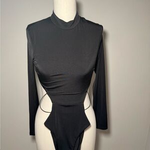 Elegant Black Long Sleeve Women's Body suit